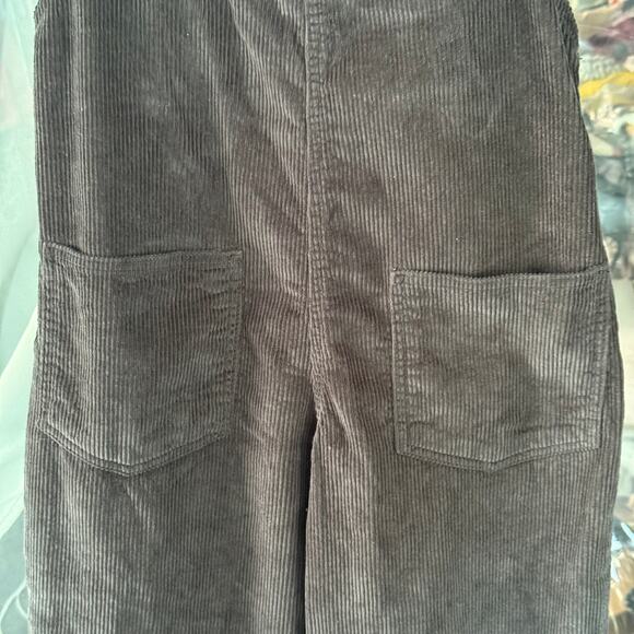 UO BDG Corduroy Boho PHOEBE BUFFAY 90s Style Overalls Womens S-P Crop Wide Leg - Picture 4 of 11